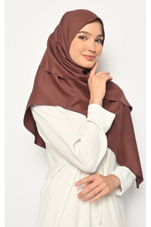 Pasmina Oval Azzura Instan Lasercut Choco Chip